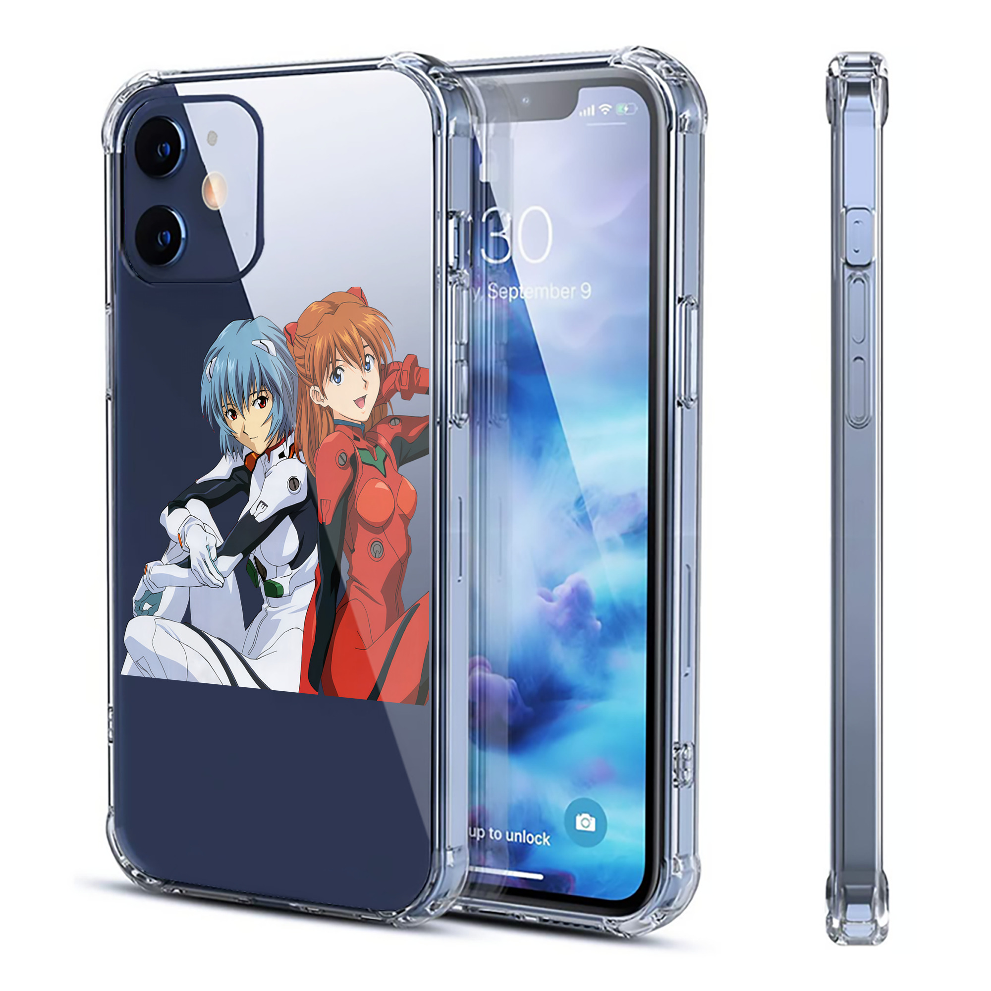 （画像用） EVA 新世紀エヴァンゲリオン 【iPhone 12シリーズ対応】透明スマホケース（クリアソフトケース）